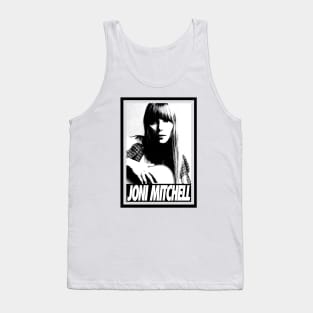 Joni Mitchell - Portrait retro Tank Top